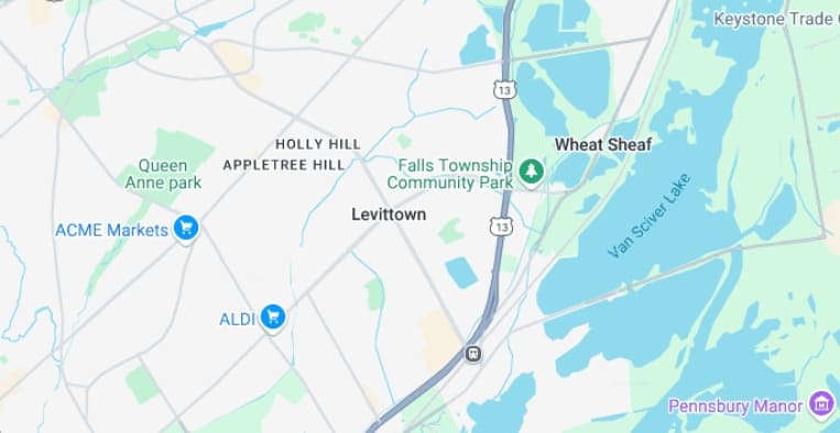 Levittown city map